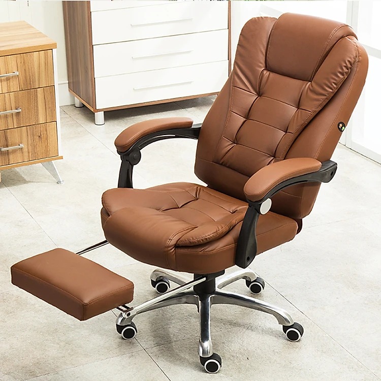 Ghế Giám Đốc Bọc Da Bò Nhập Khẩu Itali - GGDVP24 4 Ghế giám đốc có chức năng massage