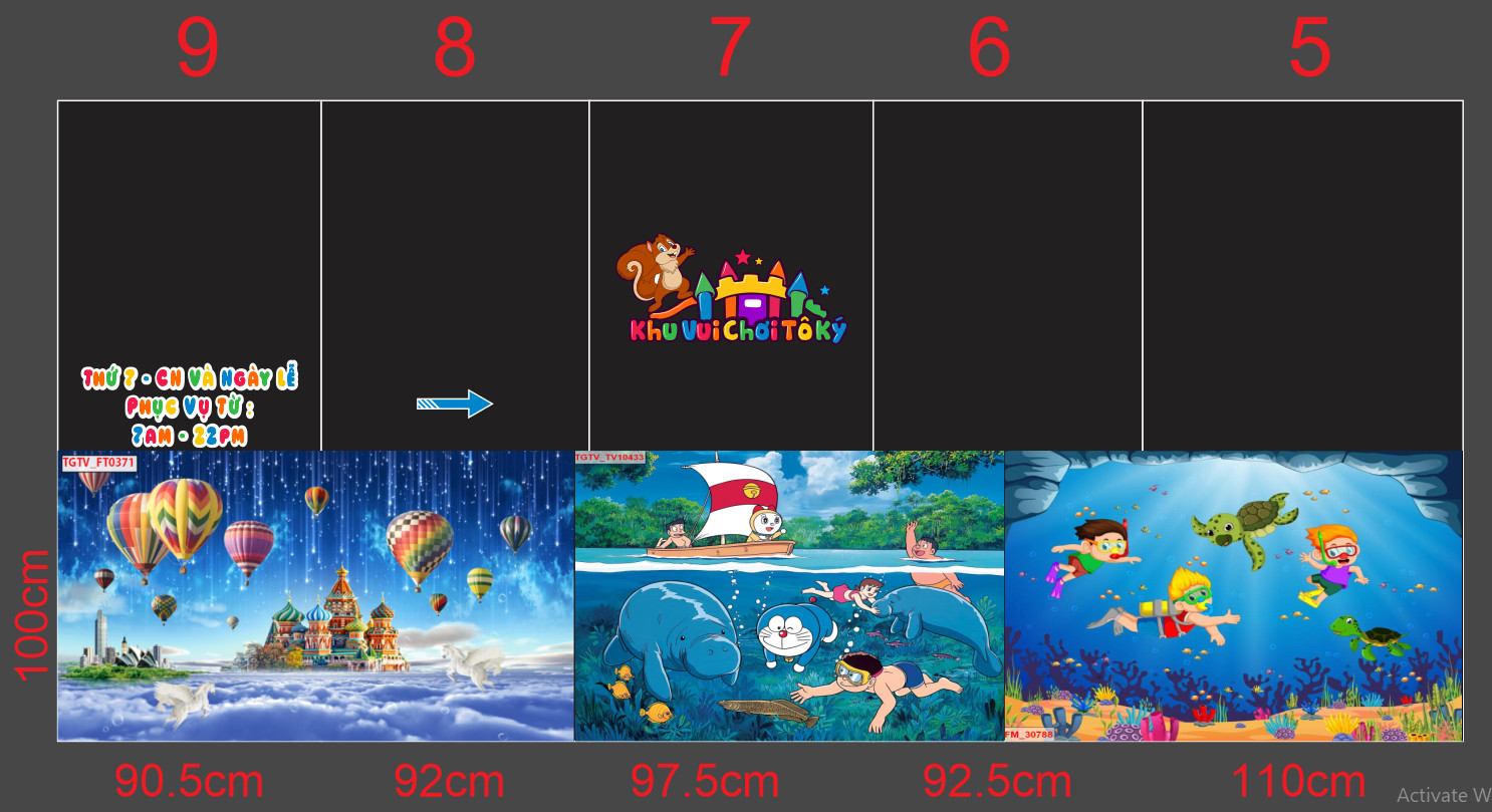 Thi công trình dán kính trẻ em in trên nền decal mờ