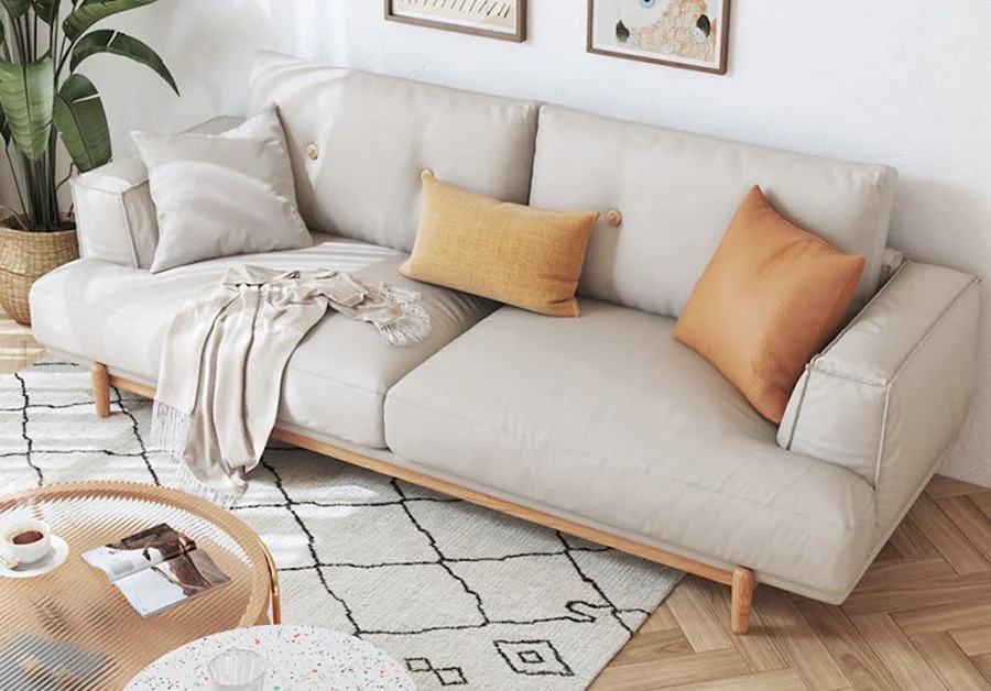 Sofa Văng Bọc Vải Cotton - SVVP18 4 Sofa văng bọc vải cotton sang trọng