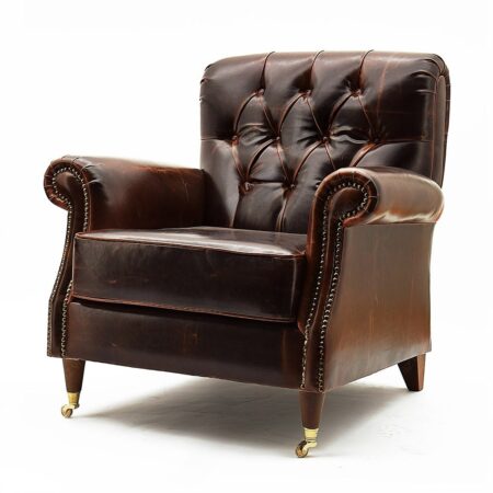Ghế Sofa Da Bò Thật Tân Cổ Điển – SGVP14