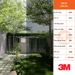 MS35- phim cách nhiệt 3m chính hãng Mỹ - Chuyên giành cho nhà kính - 3m building film