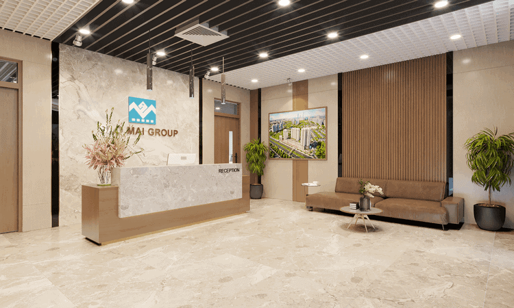 Quầy lễ tân dành cho sảnh của các công ty, doanh nghiệp – QLTVP58