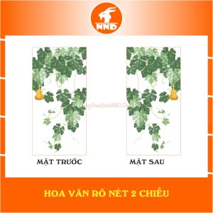 Mô tả hoa văn 2 mặt của bức tranh dán kính 3D mã TK-V1