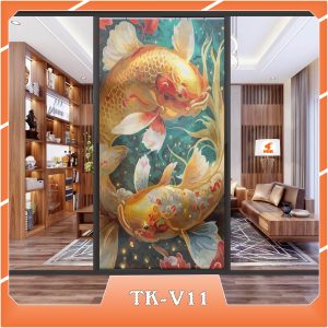 Ảnh demo 3D của mã tranh dán kính TK-V11