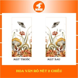 Mô tả hoa văn 2 mặt của bức tranh dán kính 3D mã TK-V15