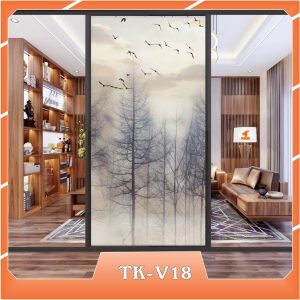 Ảnh demo 3D của mã tranh dán kính TK-V18