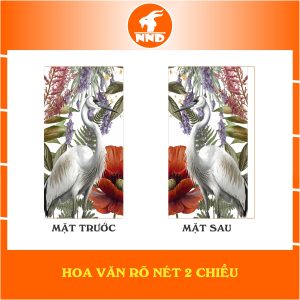 Mô tả hoa văn 2 mặt của bức tranh dán kính 3D mã TK-V19