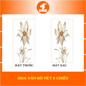 Mô tả hoa văn 2 mặt của bức tranh dán kính 3D mã TK-V23
