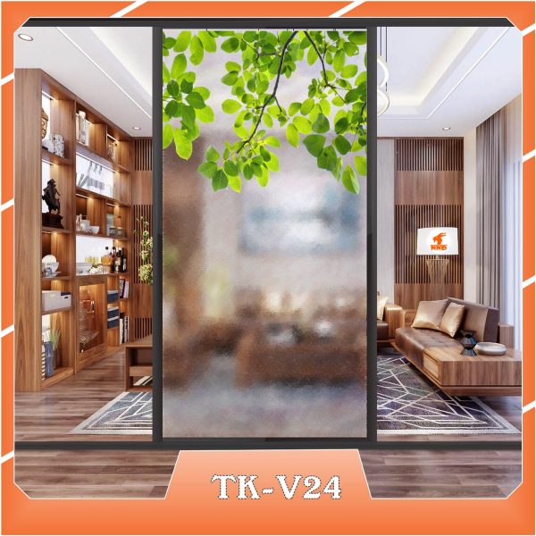 Ảnh demo 3D của mã tranh dán kính TK-V24
