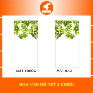 Mô tả hoa văn 2 mặt của bức tranh dán kính 3D mã TK-V24