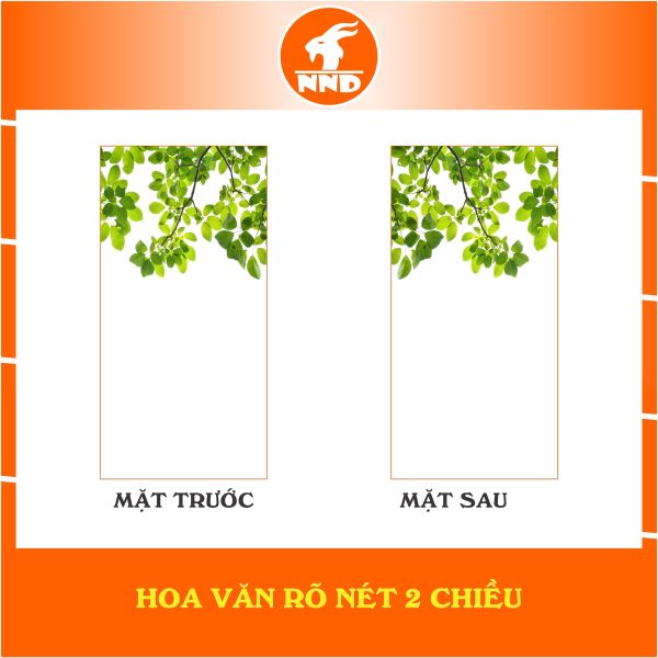 Mô tả hoa văn 2 mặt của bức tranh dán kính 3D mã TK-V24