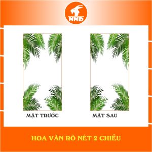 Mô tả hoa văn 2 mặt của bức tranh dán kính 3D mã TK-V25