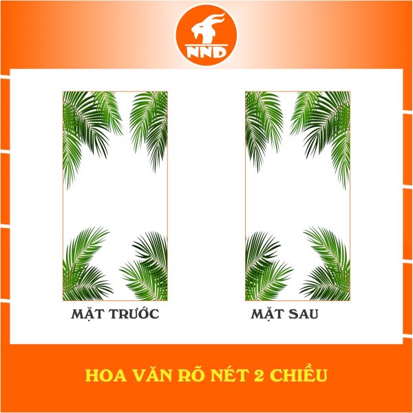 Mô tả hoa văn 2 mặt của bức tranh dán kính 3D mã TK-V25