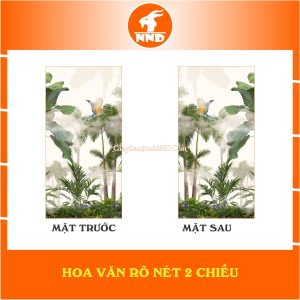 Mô tả hoa văn 2 mặt của bức tranh dán kính 3D mã TK-V3