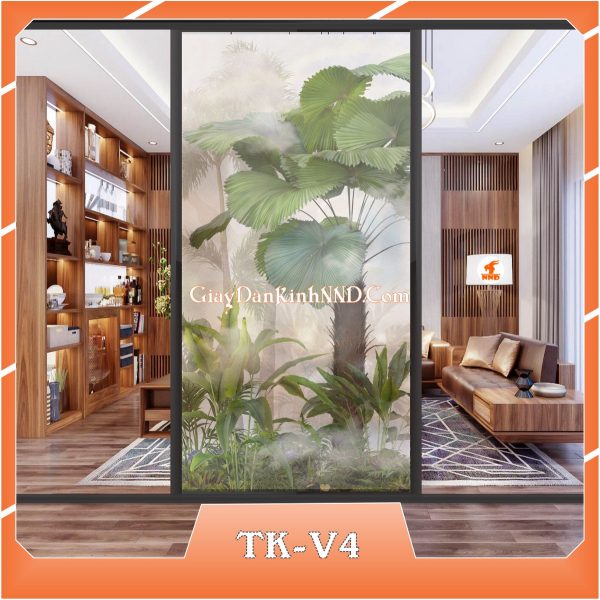 Ảnh demo 3D của mã tranh dán kính TK-V4