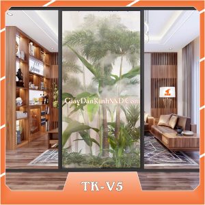 Ảnh demo 3D của mã tranh dán kính TK-V5