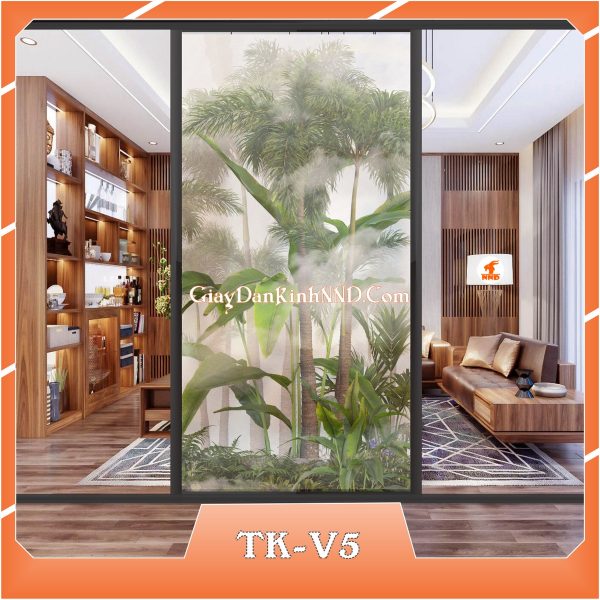Ảnh demo 3D của mã tranh dán kính TK-V5