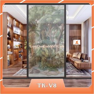 Ảnh demo 3D của mã tranh dán kính TK-V8