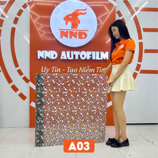 Giấy dán kính giả sỏi mã A03