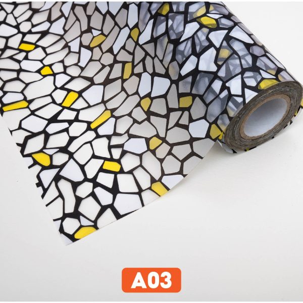 Giấy dán kính giả sỏi mã A03