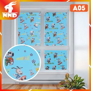 Giấy dán kính họa tiết hình chú chó mã A05