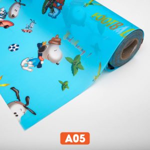 Giấy dán kính họa tiết hình chú chó mã A05