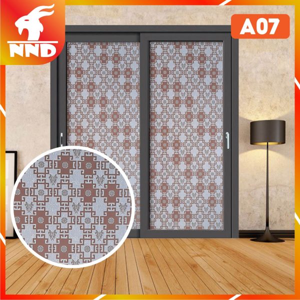 Giấy dán kính hình chữ thọ đen mã A07