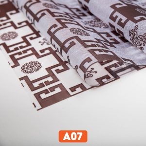 Giấy dán kính hình chữ thọ đen mã A07