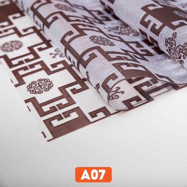 Giấy dán kính hình chữ thọ đen mã A07