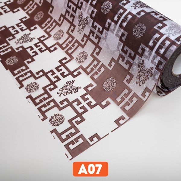 Giấy dán kính hình chữ thọ đen mã A07