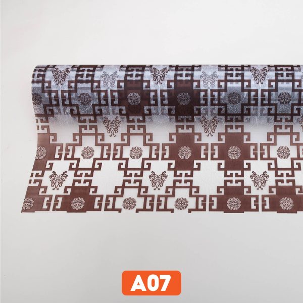 Giấy dán kính hình chữ thọ đen mã A07