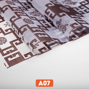 Giấy dán kính hình chữ thọ đen mã A07