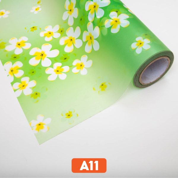 Giấy dán kính trang trí hoa đại mã A11