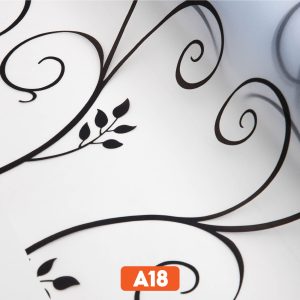 Giấy dán kính trang trí hoa dây đen mã A18