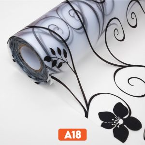 Giấy dán kính trang trí hoa dây đen mã A18