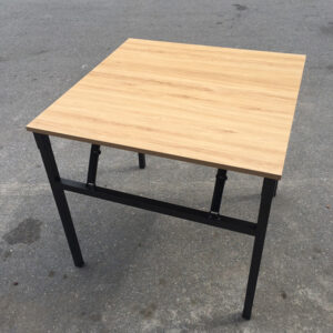 Bàn Làm Việc Chân Sắt Gấp Mặt Vuông Gỗ Công Nghiệp - BLVVP62