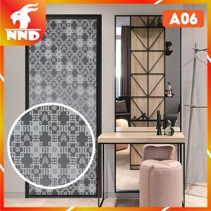 Giấy dán kính chữ thọ trắng mã A06