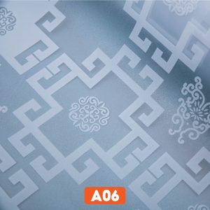 Giấy dán kính chữ thọ trắng mã A06