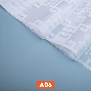 Giấy dán kính chữ thọ trắng mã A06