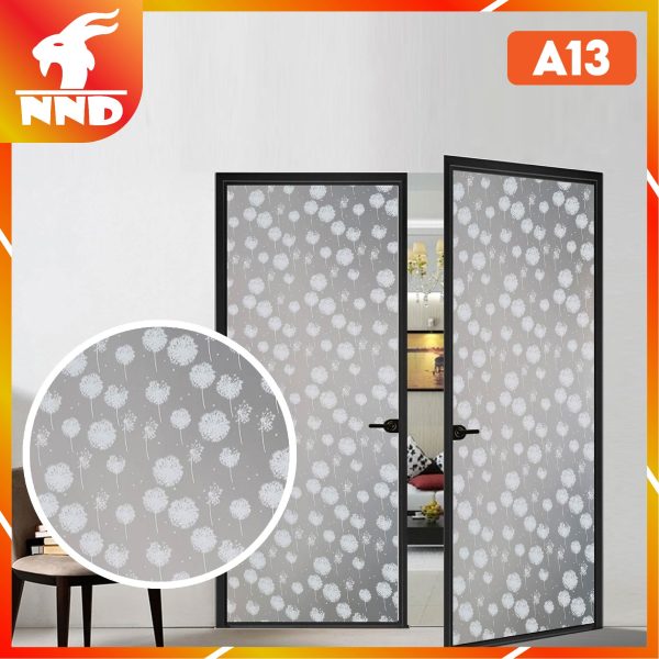 Giấy dán kính hình hoa bồ công anh mã A13
