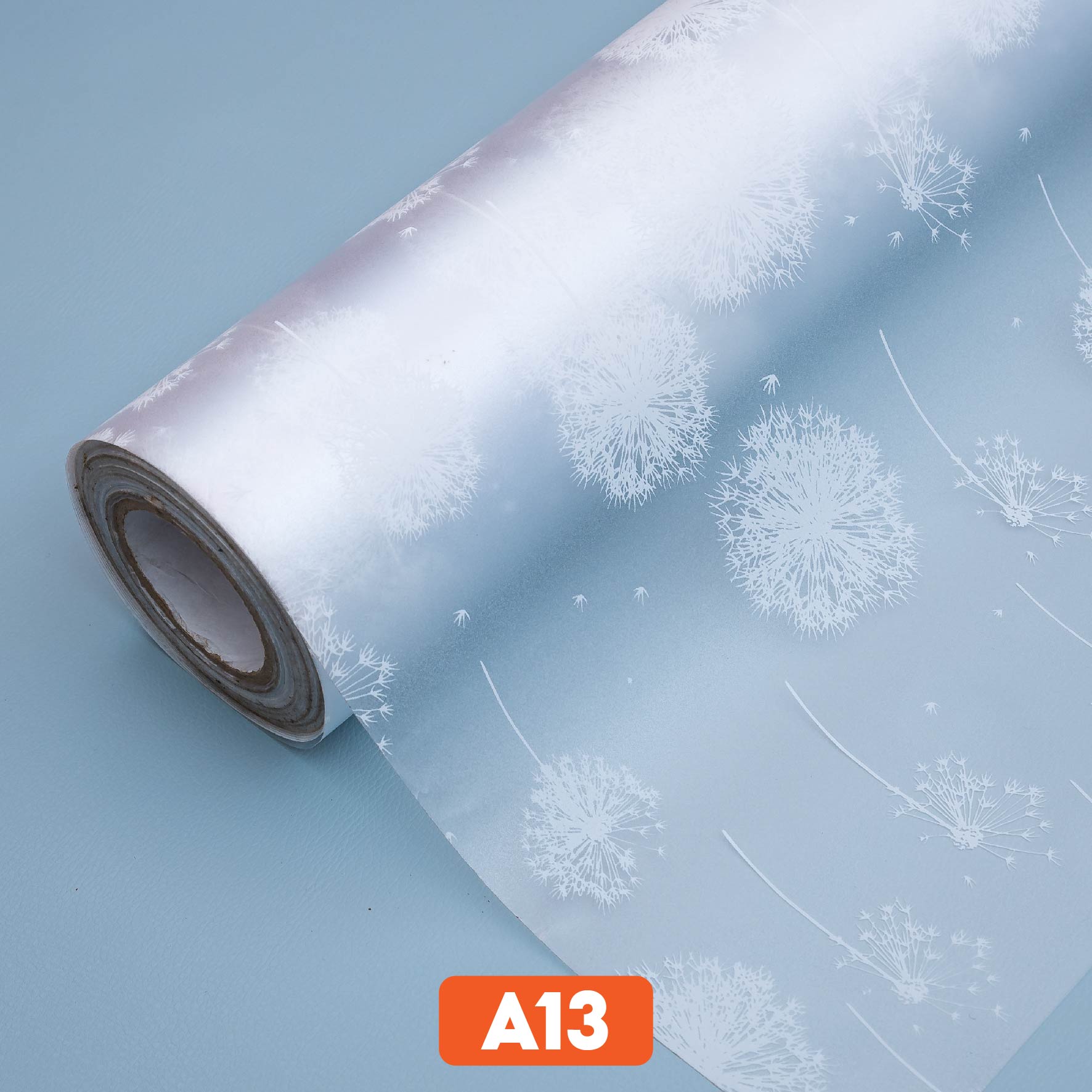 Giấy dán kính hình hoa bồ công anh mã A13