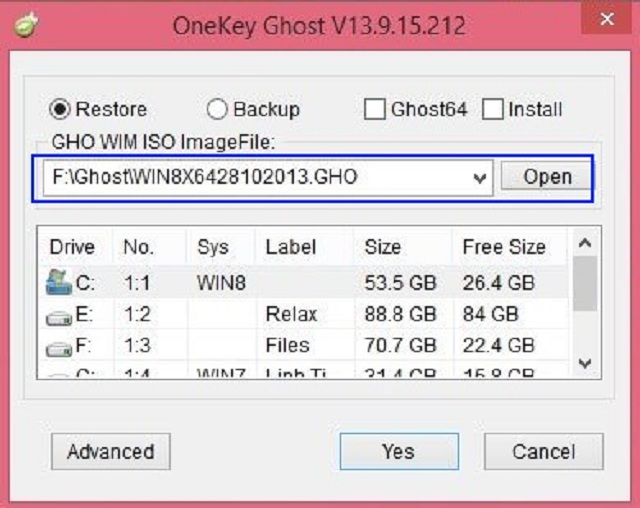 Chia sẻ 2 cách Ghost Win 10 cực đơn giản và hiệu quả 5 Tìm kiếm bản Ghost trong thiết bị