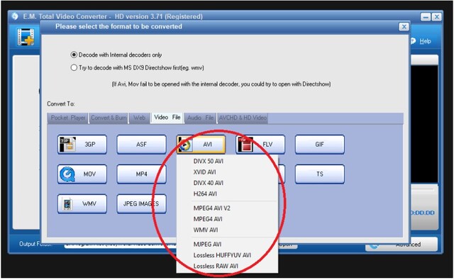 Hướng dẫn tải và cài đặt Total Video Converter đúng cách 19 Ví dụ chọn chuyển đổi đuôi mp4 sang đuôi avi