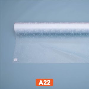 Decal hoa văn dán kính hình bông tuyết trắng mã A22