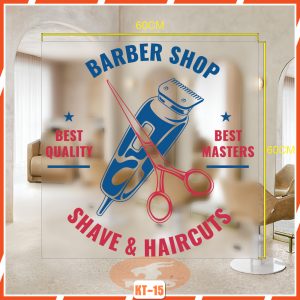 Decal Sticker Barber Shop mã KT-15