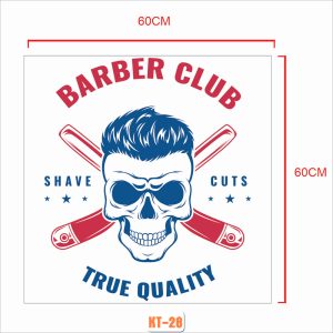 Decal dán kính tiệm tóc mã KT-28