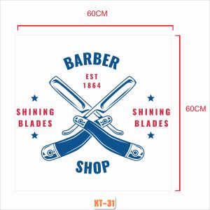 Deccal Sticker Barber Shop mã KT-31