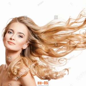 tranh mẫu tóc dán kính nu-05