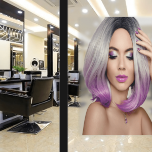 Mẫu tranh 3D salon tóc nữ mã Nu-08