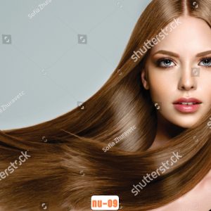 Mẫu tranh tóc dán kính mã Nu-09